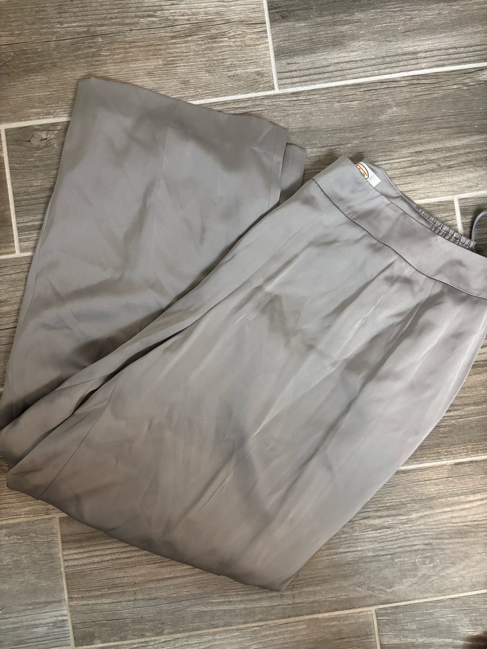 Talbots Vintage Y2K 70% Silk Satin Wide Leg Pants 16W Petite